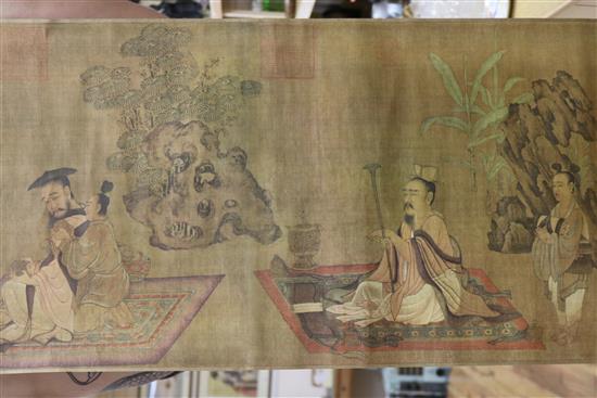 A group of Chinese scroll paintings